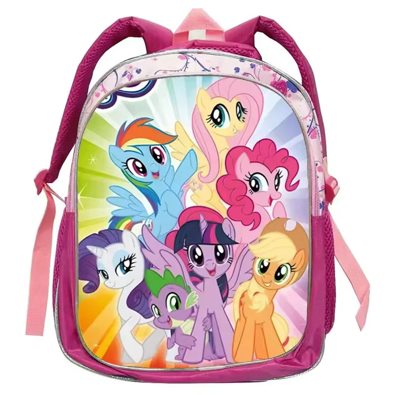 My Little Pony Rainbow Equestria Leather Backpack – Kids Kindergarten School Bag