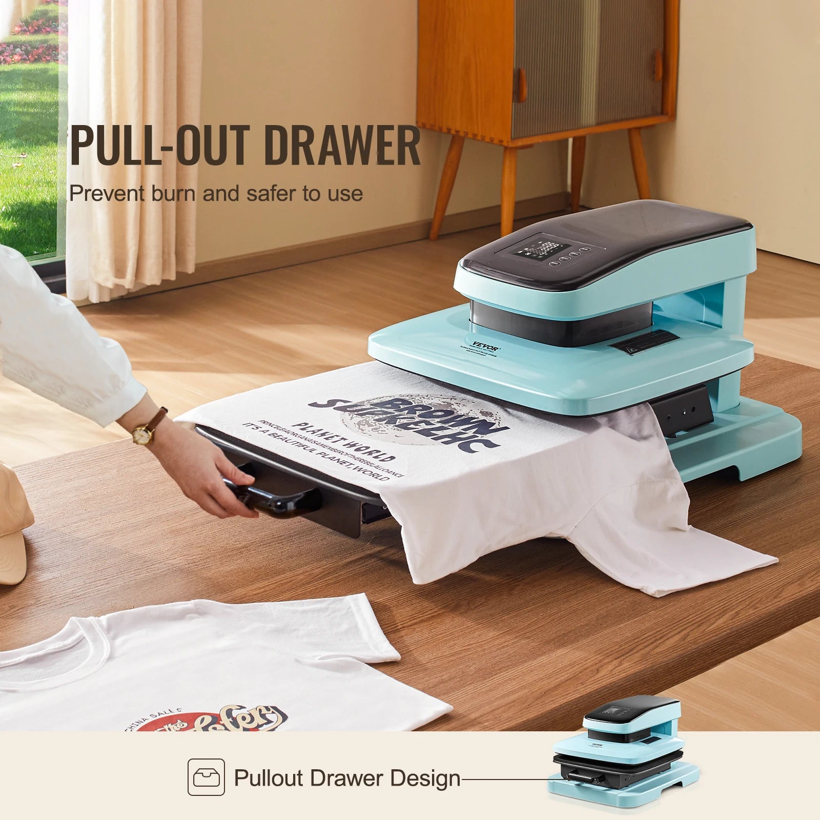 SucceBuy Auto Heat Press Machine 15x15in — Auto Release, Fast Even Heating, Sublimation T-Shirt Press