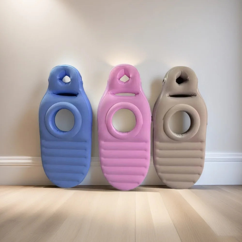 Inflatable Maternity Bed – Foldable Adjustable Firmness Pregnancy Sleeping Mat with Air Pump