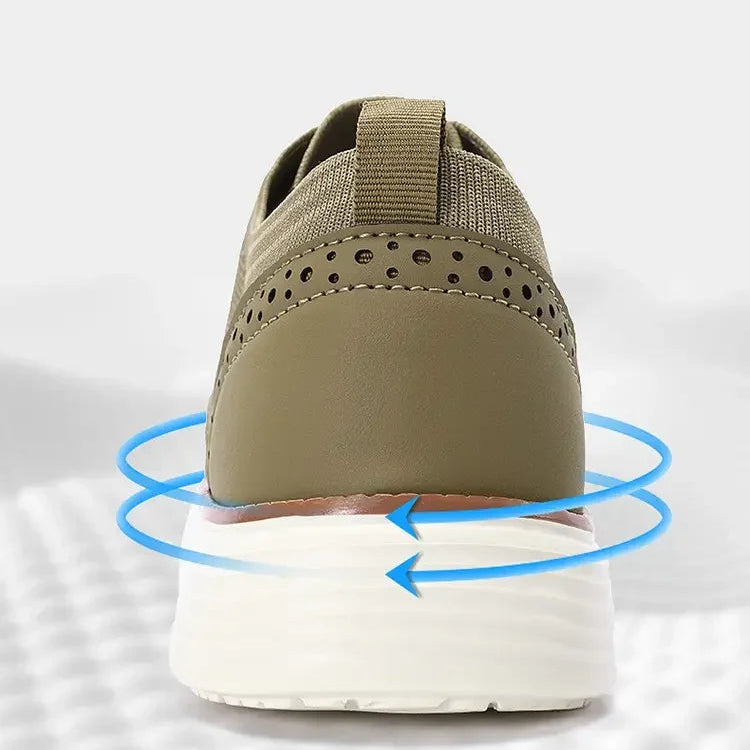 Men's Air Mesh Lace-Up Walking Shoes