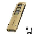 Rechargeable EDC Flashlight – 1600 Lumen, UV Detector, 9 Modes, Memory Mode, Lock, USB-C Fast Charge