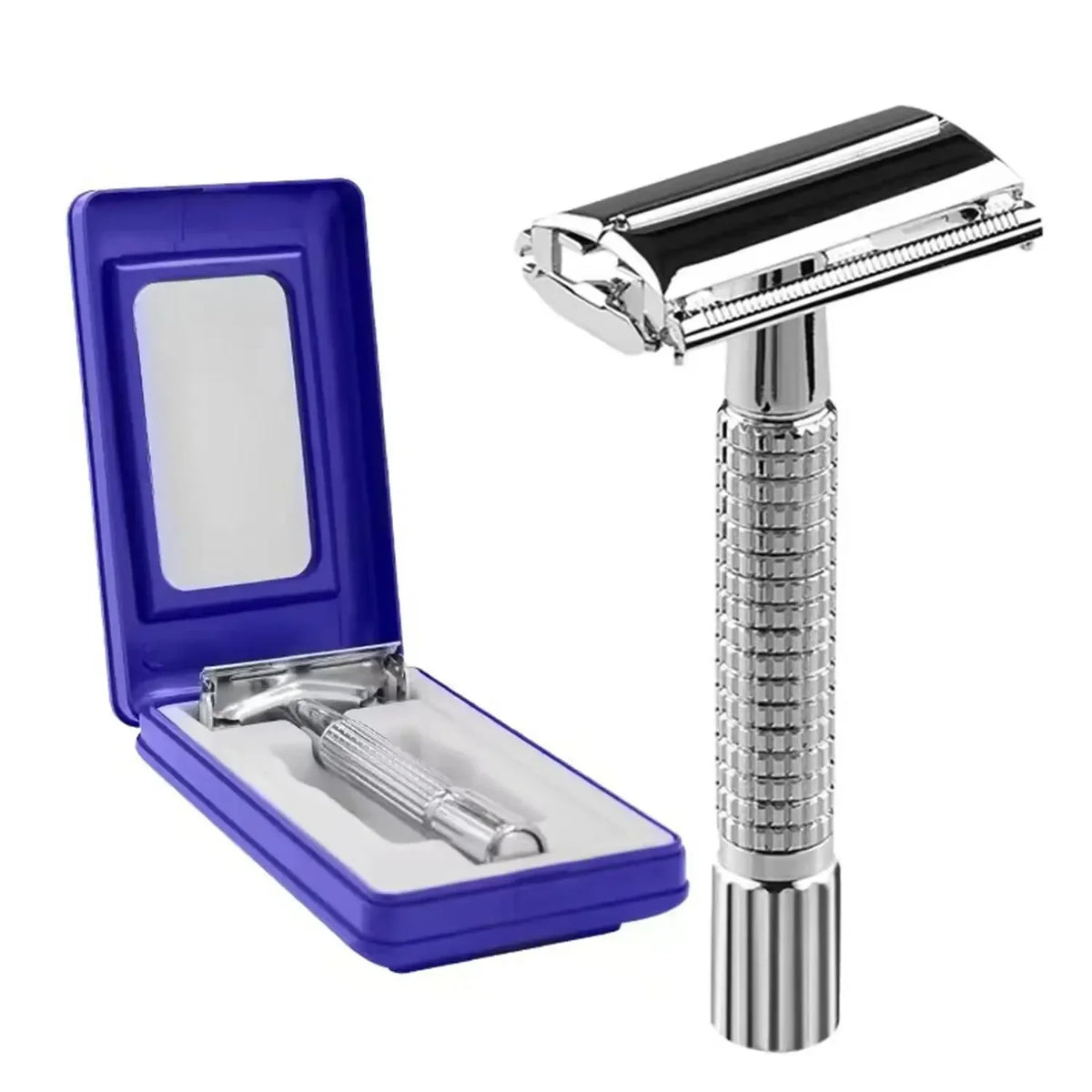 Double Edge Safety Razor for Men & Women – Delicate Box Holder with Blade Included
