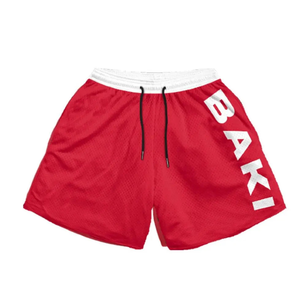 Anime Print Quick-Dry Sport Shorts — Graphic Athletic Shorts