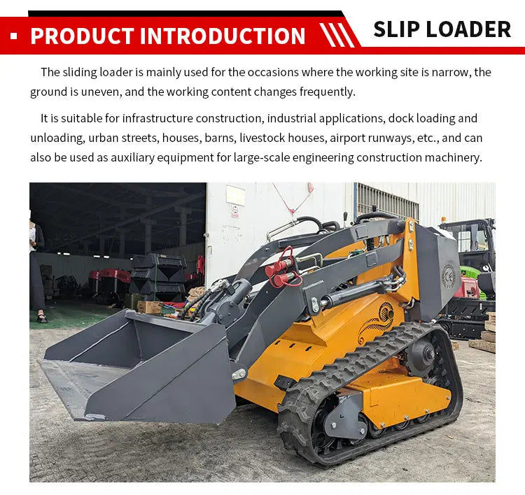 Nicosail EPA Certified Hydraulic Mini Skid Steer Loader – Compact Earthmoving Machine