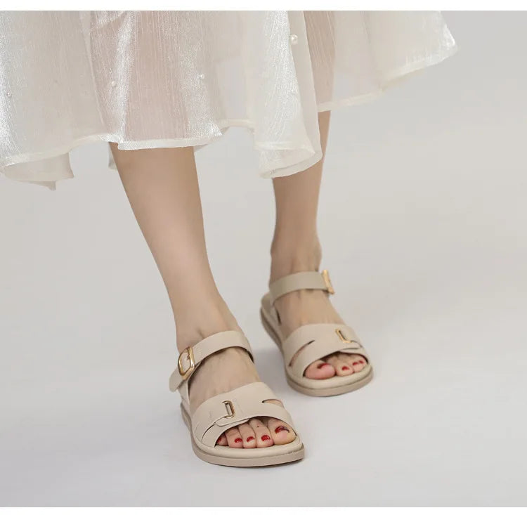 Women's Thick-Sole Summer Sandals – Non-Slip Soft Sole Beach Shoes