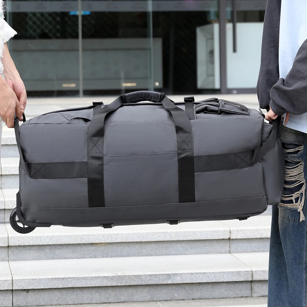 Large-Capacity Wheeled Travel Duffel Bag – Unisex Outdoor Luggage