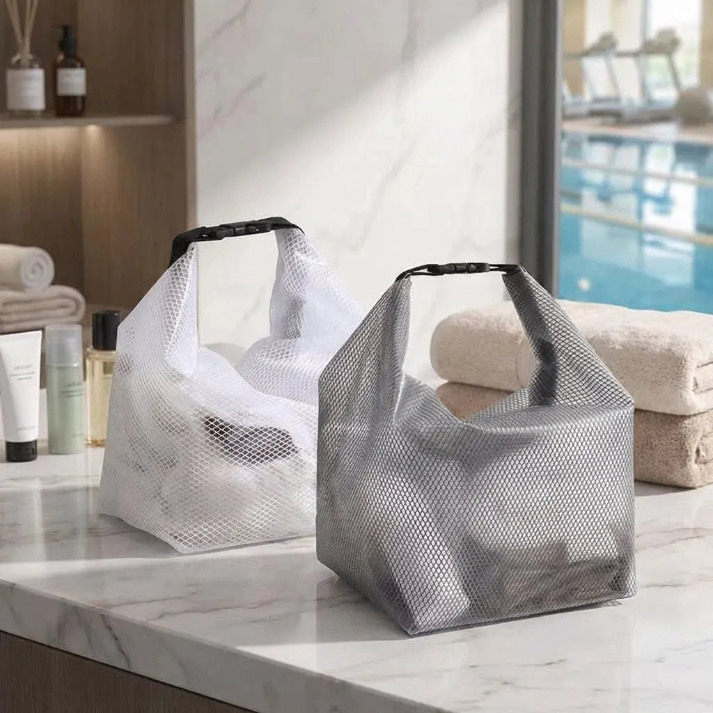 Clear Transparent Cosmetics Bag – Waterproof Travel Toiletry Pouch & Makeup Wash Bag for Women
