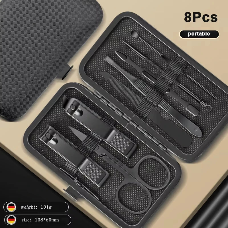 Stainless Steel Nail Clipper & Pedicure Set — Multi-Pack