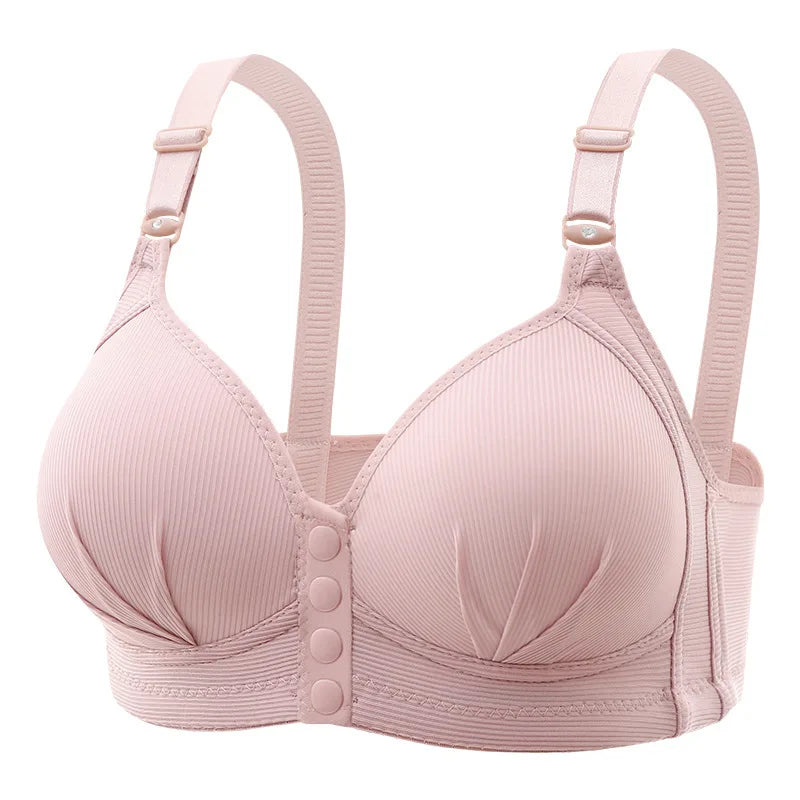 Front-Buckle Push-Up Bra — Adjustable, Breathable & Available in Plus Sizes