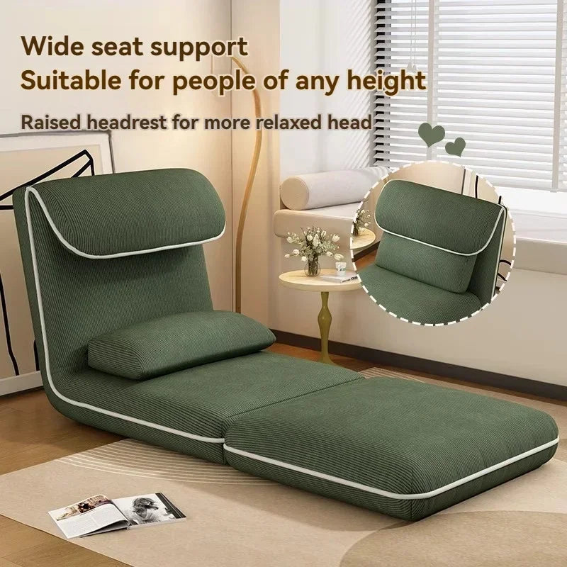 Foldable Fabric Sofa Bed — Lazy Tatami Lounge Chair