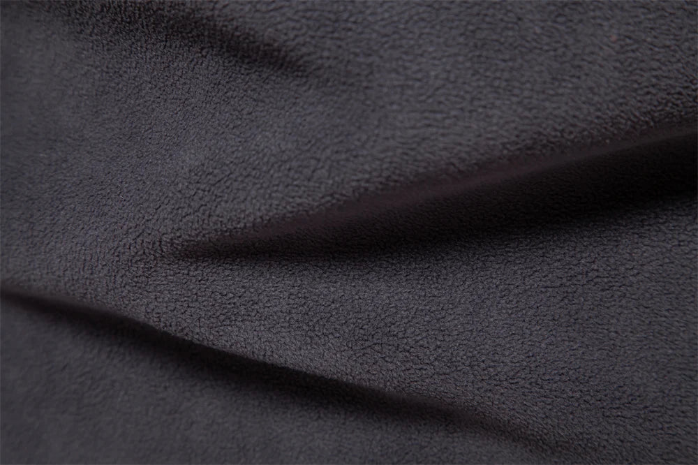 Men's Zip Neck Fleece Pullover Sweatshirt — Quarter-Zip Warm Layering Top