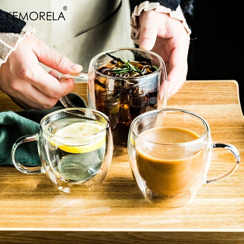 Double-Wall Glass Cup – Five Size Options