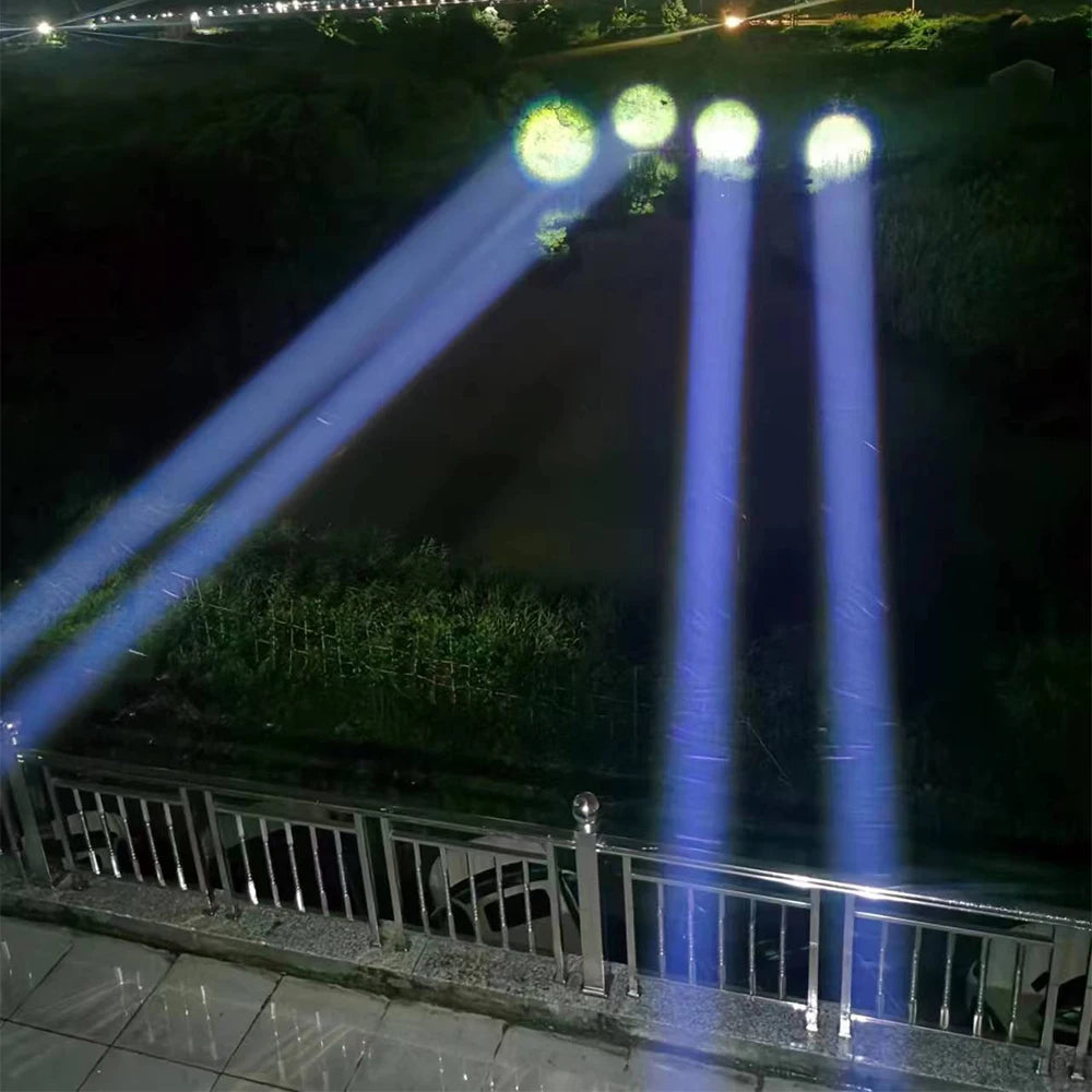 2500 Lumen Long Range LED Flashlight – IPX7 Waterproof, Type-C, 5 Modes, Power Bank Function