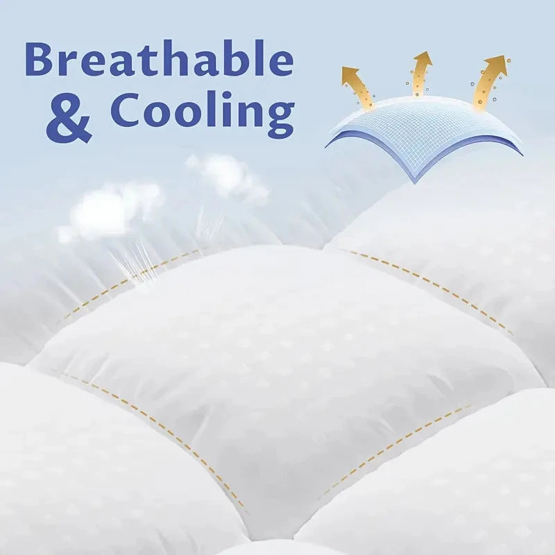 Extra Thick 1000GSM Mattress Topper – Cooling, Noiseless, Breathable, Deep Pocket, Machine Washable