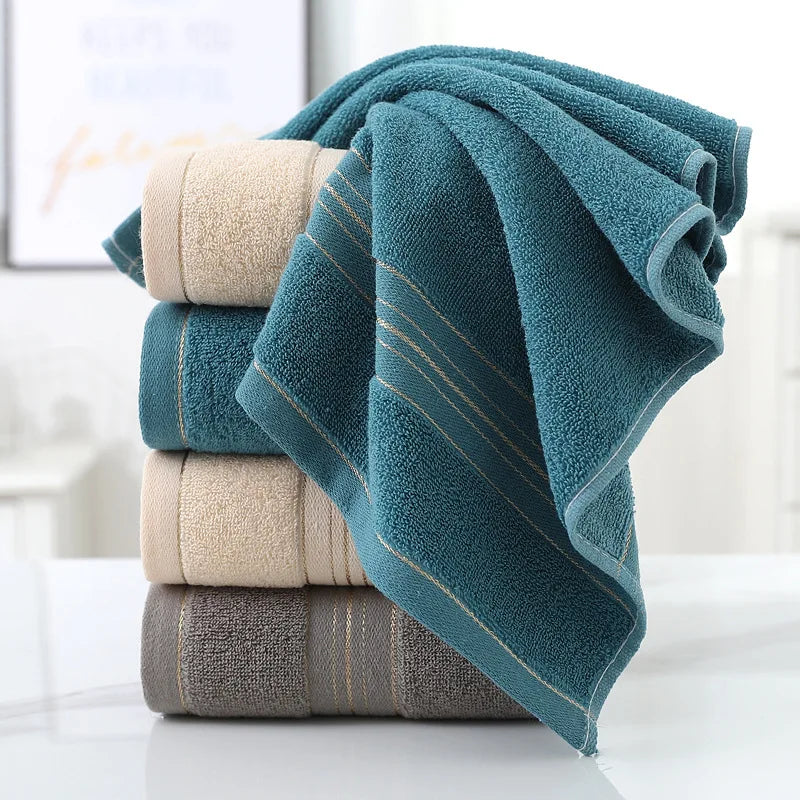 Jacquard Cotton Face Towel – Soft, Absorbent & Skin-Friendly, 3 Colors