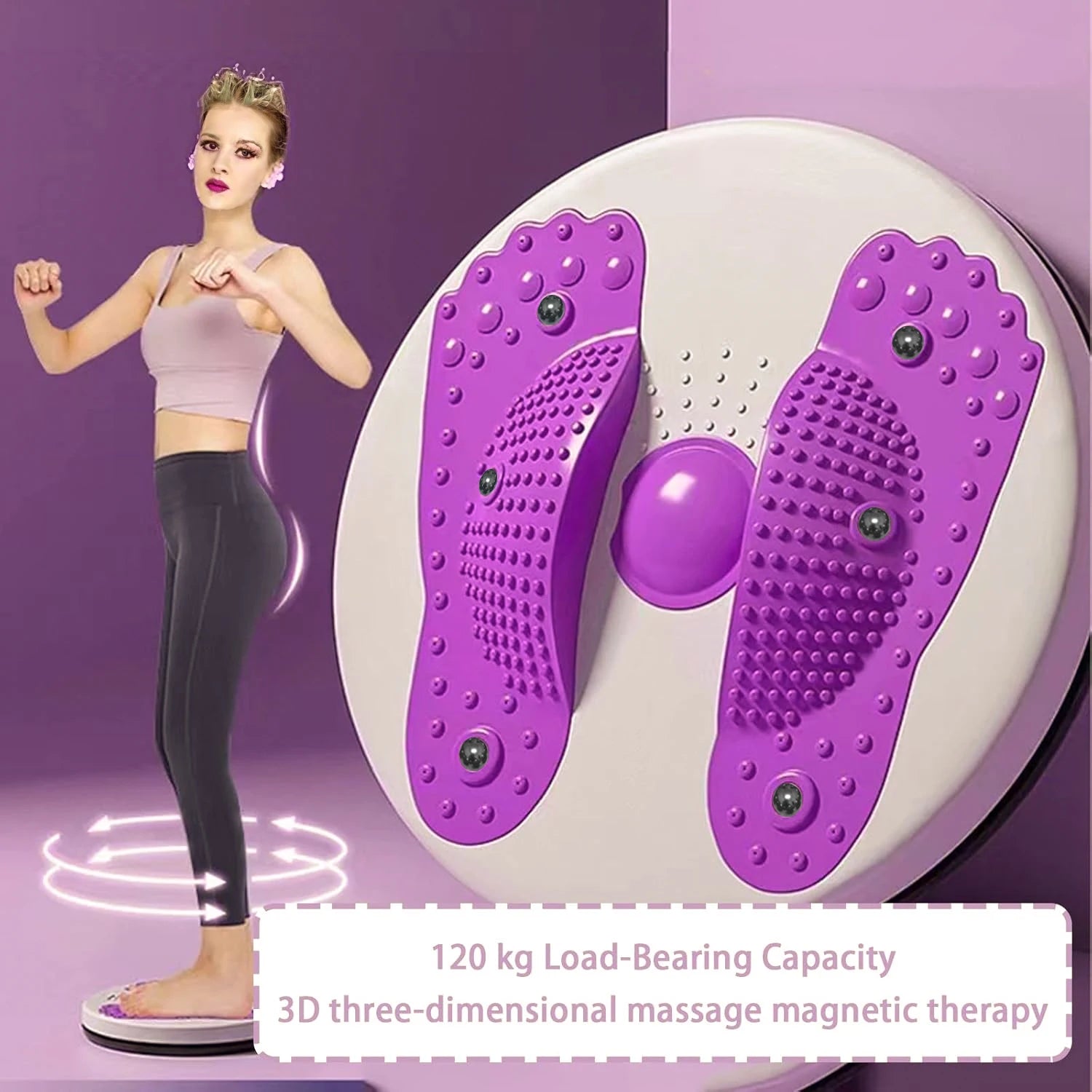 360° Waist Twisting Disc with LCD Counter – Core Twist Board for Weight Loss & Balance Training