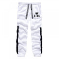 King Print Men's Hoodie & Sweatpants Set – Casual Outdoor Streetwear Tracksuit