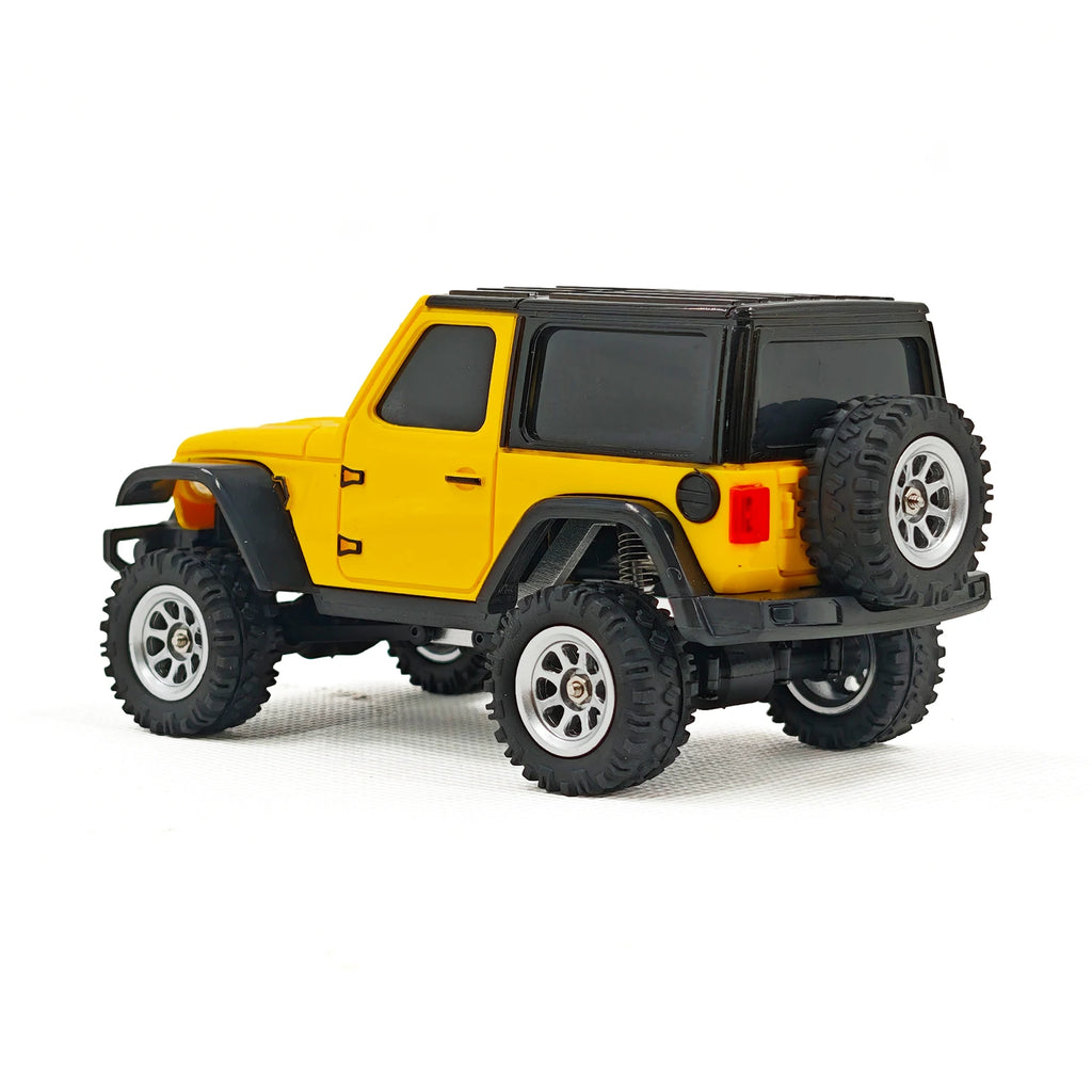 1:36 4WD Mini RC Off-Road Crawler Car with LED Lights – Remote Control Toy for Kids & Adults
