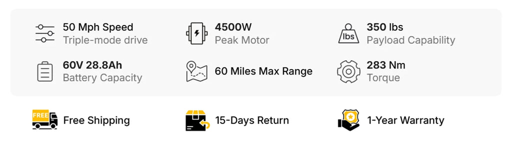 X1 Spark L Electric Dirt Bike – 60 Mile Range