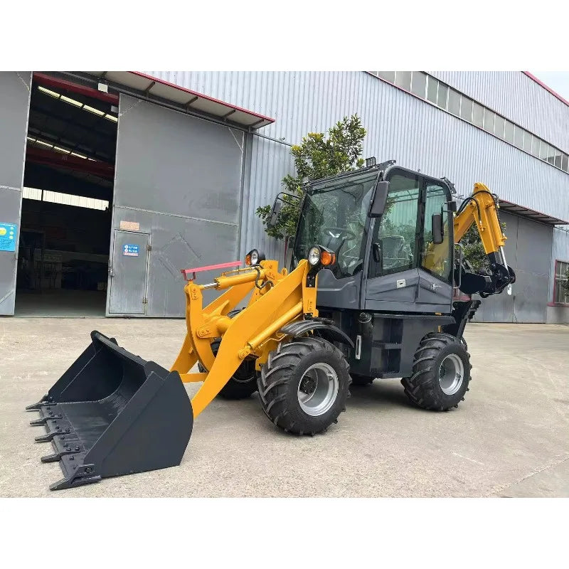 Diesel 4x4 Backhoe Loader – Mini Towable Front Loader & Rear Excavator