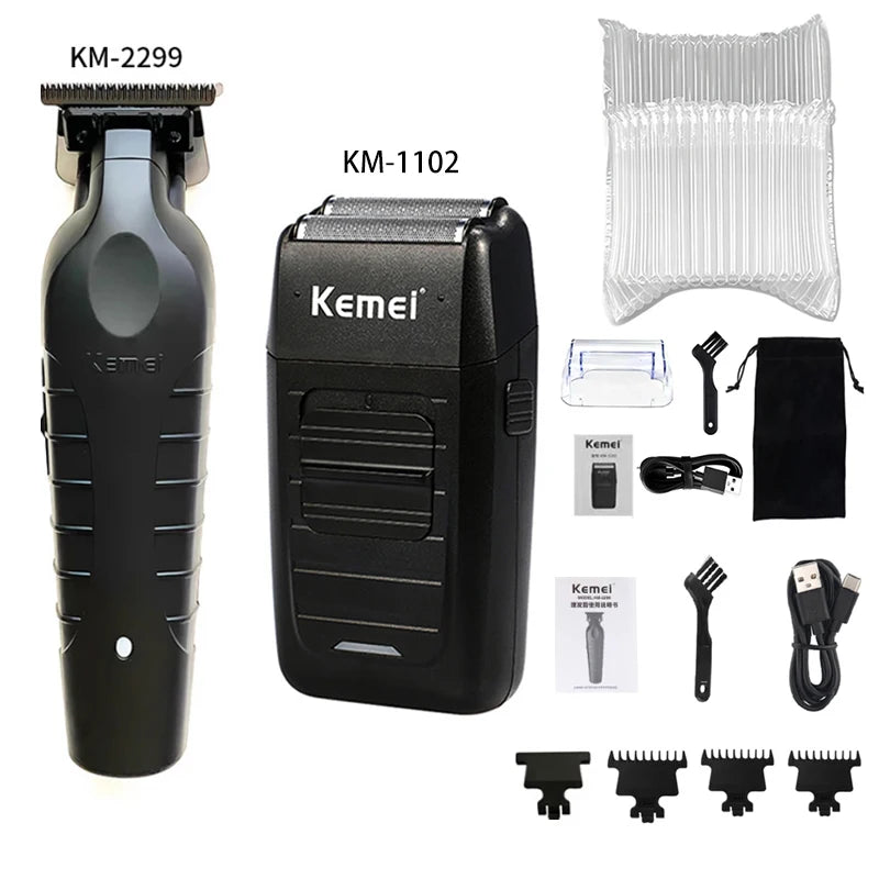 Professional Hair Clipper & Trimmer Kit — Electric Shaver for Men, Multiple Models