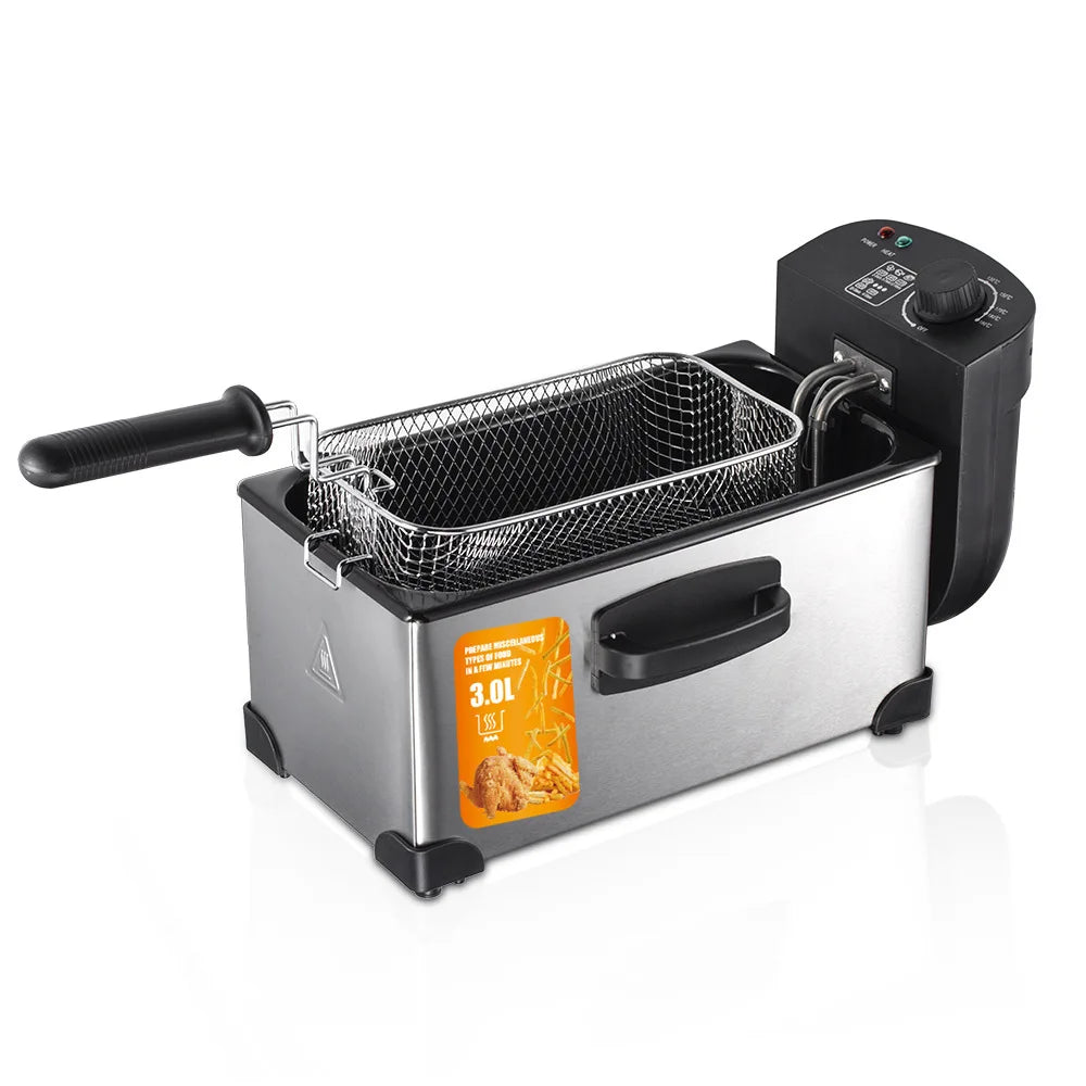 Electric Deep Fryer – Constant Temperature, Commercial & Household, French Fries, Dough Sticks & Stall Fryer
