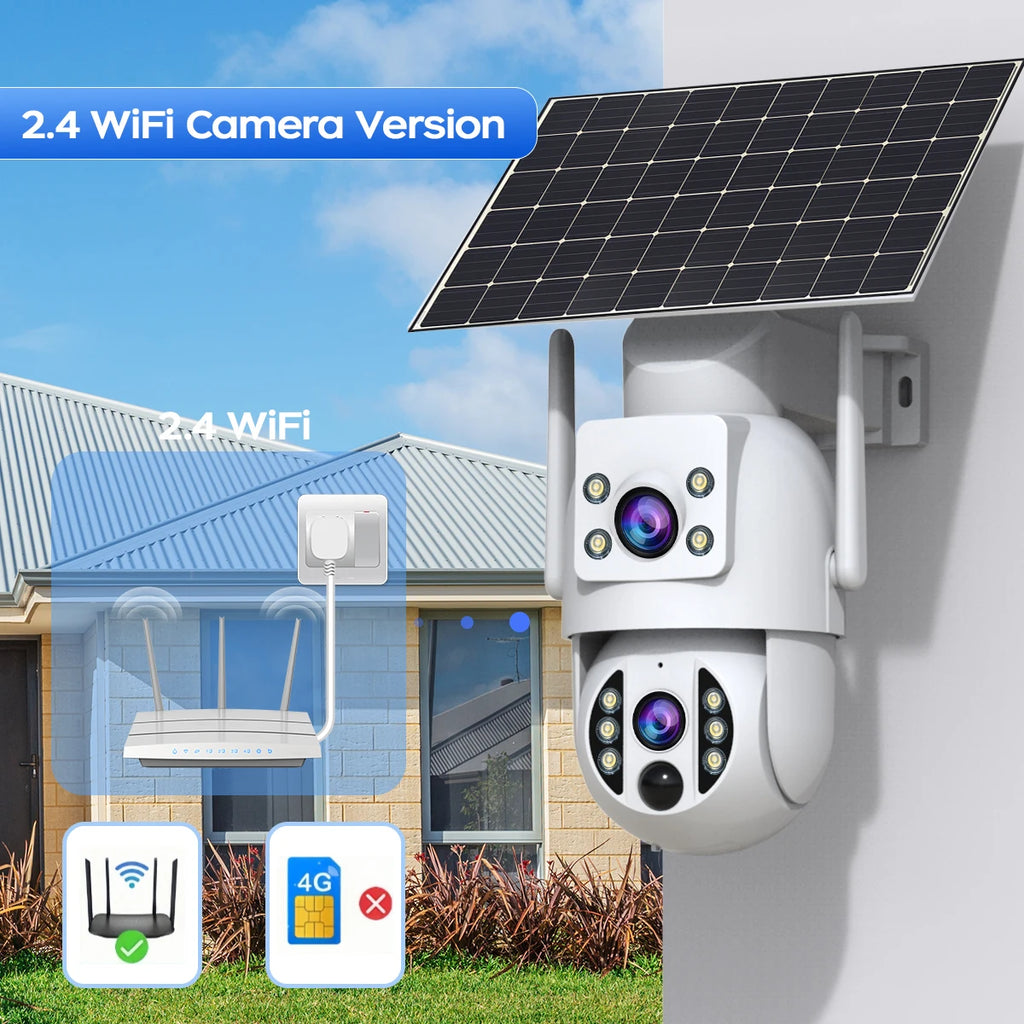 JOOAN Solar Wi-Fi Security Camera with Motion Alerts