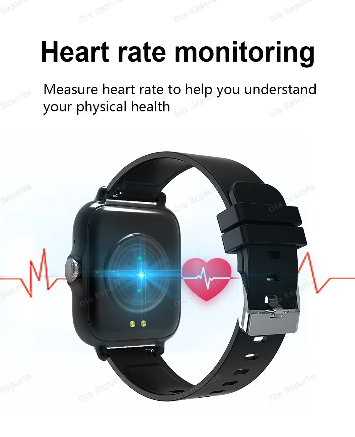 Smart Watch 2.01" HD Display | Answer Calls Sport Modes DIY Dial Weather Forecast Smartwatch