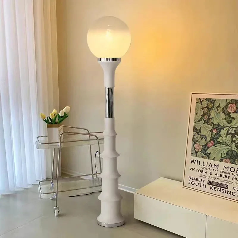 Colorful Floor Lamp – Memphis-Inspired Globe Design
