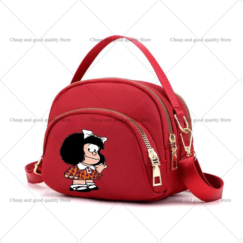 MAFALDA Anime Mini Crossbody Shoulder Bag – Cute Phone Purse Underarm Handbag for Women
