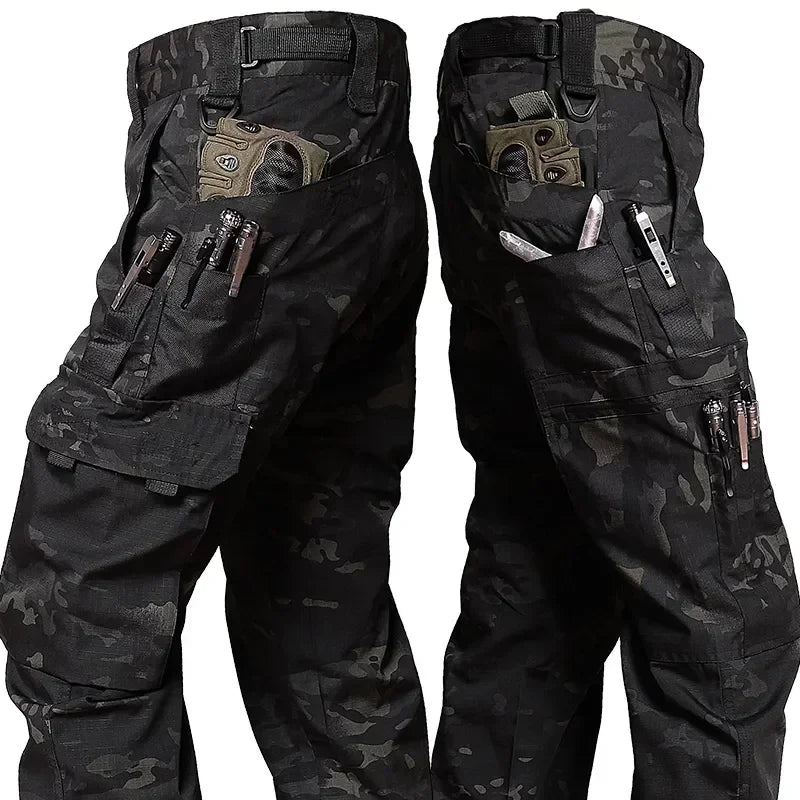 Men's Tactical Camo Combat 2-Piece Set – Waterproof Quick-Dry Hunting Training Suit