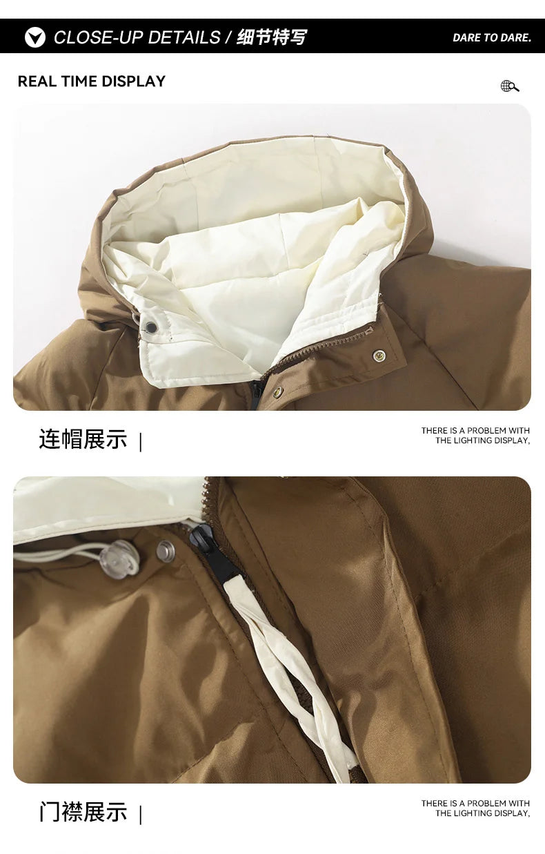 Men's Cotton-Padded Hooded Winter Jacket