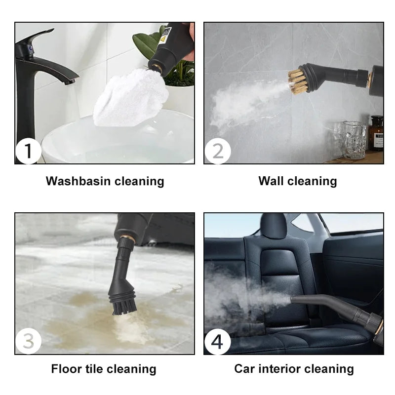2500W Handheld Steam Cleaner – High Temperature for Air Conditioner, Kitchen Hood & Car (110V/220V)