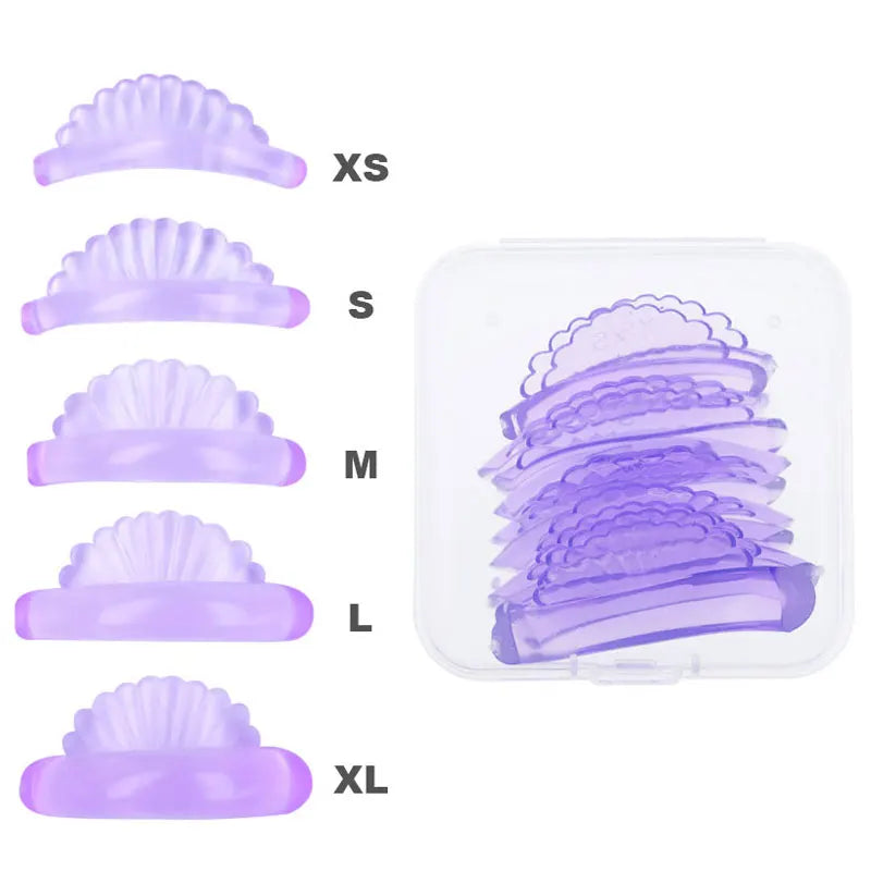 5-Pair Silicone Lash Lifting Perm Rods Set
