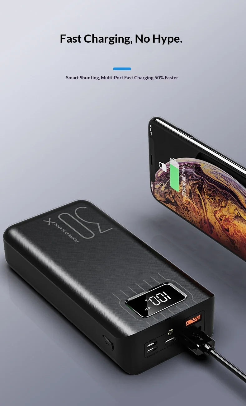 30000mAh Power Bank — High-Capacity Portable Charger for Phones & Tablets