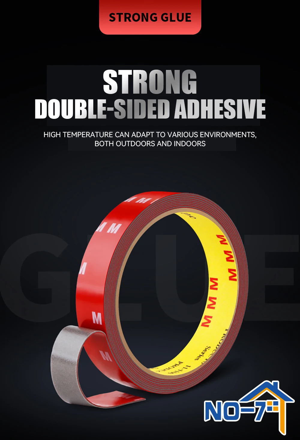 Stick It. Leave It. Forever. — iLMH Extra Strong Acrylic Foam Double Sided Tape | 3m, Waterproof, High Viscosity, 7 Widths, 1–4 Roll Pack