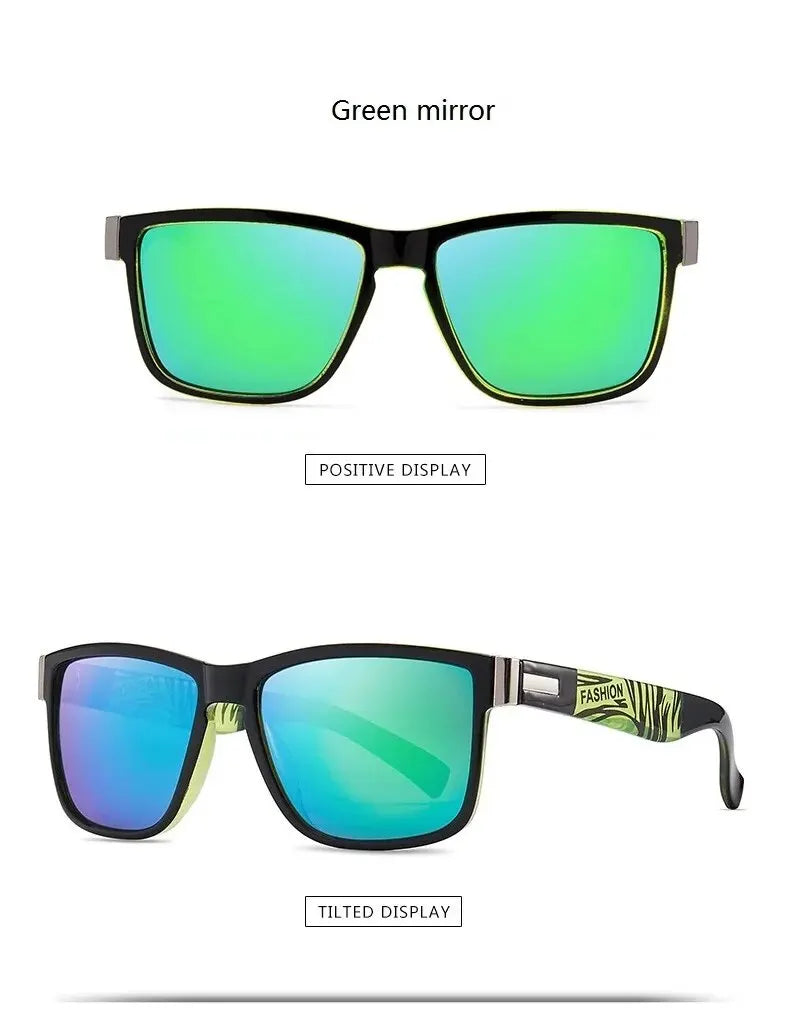 Fashionable Vintage Square Sunglasses | Luxury Designer Driving Fishing Eyewear for Men & Women