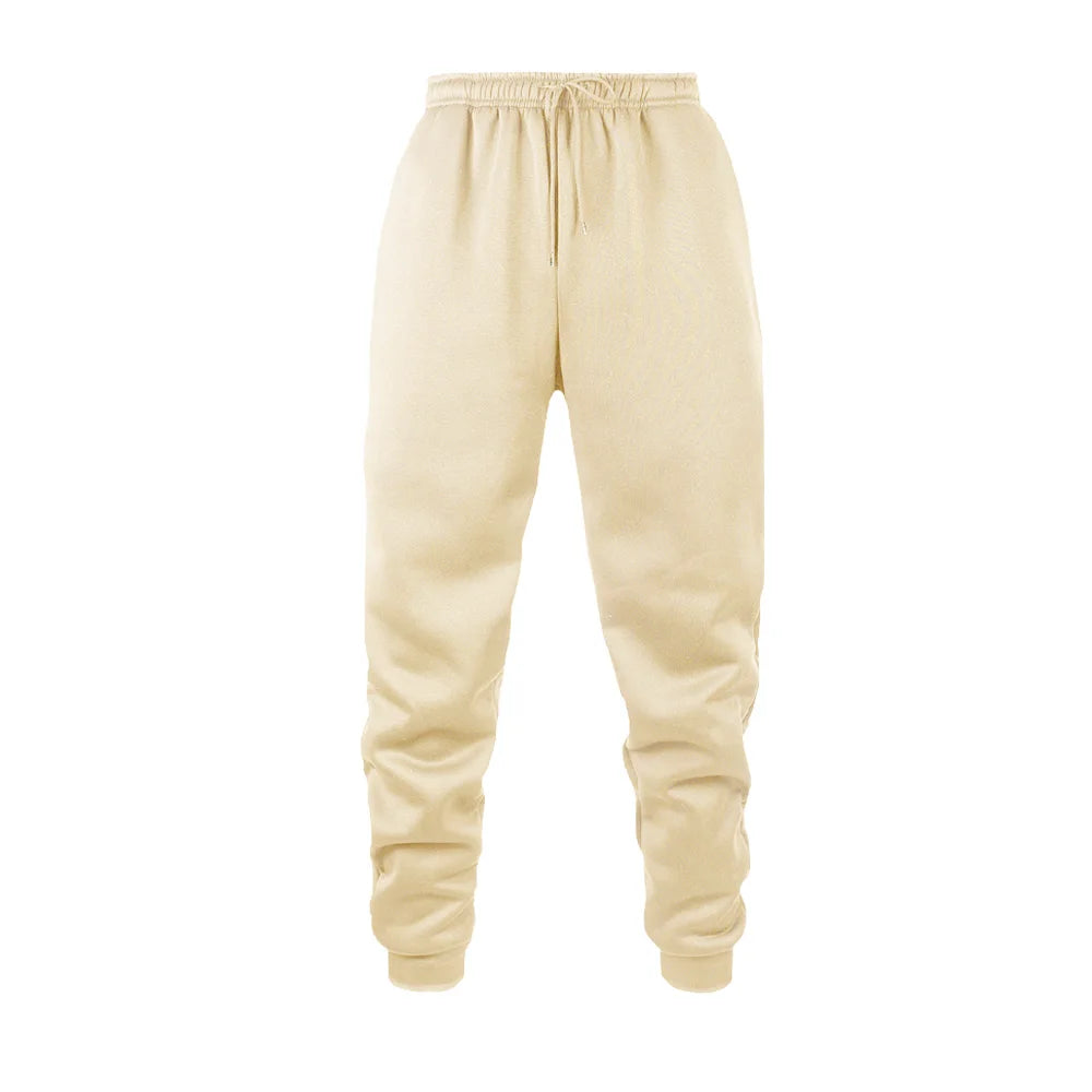 Men's Solid Color Jogging Sweatpants — Fitness Running Sport Trousers