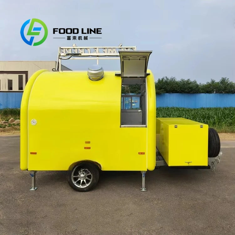 Customized Smart Mobile Food Truck — Hot Dog, Burger, Coffee & Ice Cream Trailer