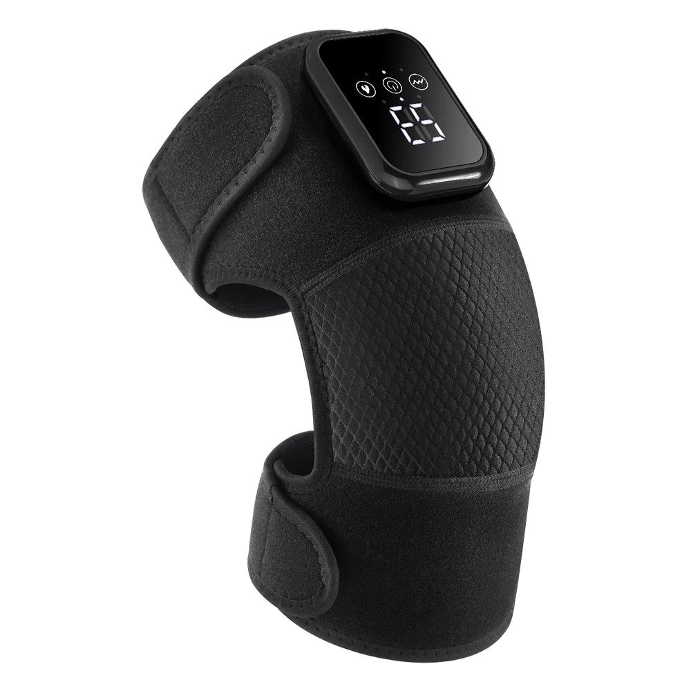 Electric Heated Knee Massage Pad – 3-Level Vibration Hot Compress for Joint & Muscle Relief