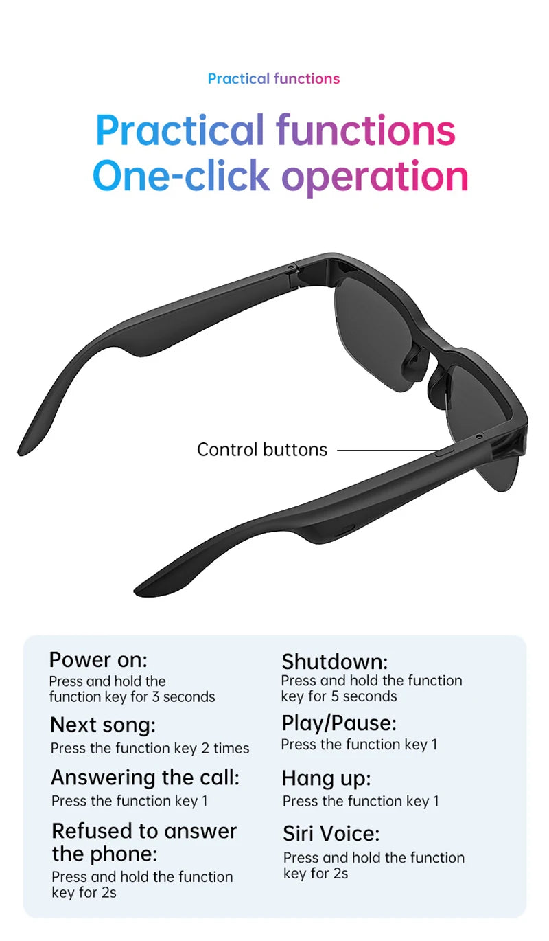 Lenovo Smart Glasses 2026 — AI Translation, Bluetooth Calling & Music | Men & Women