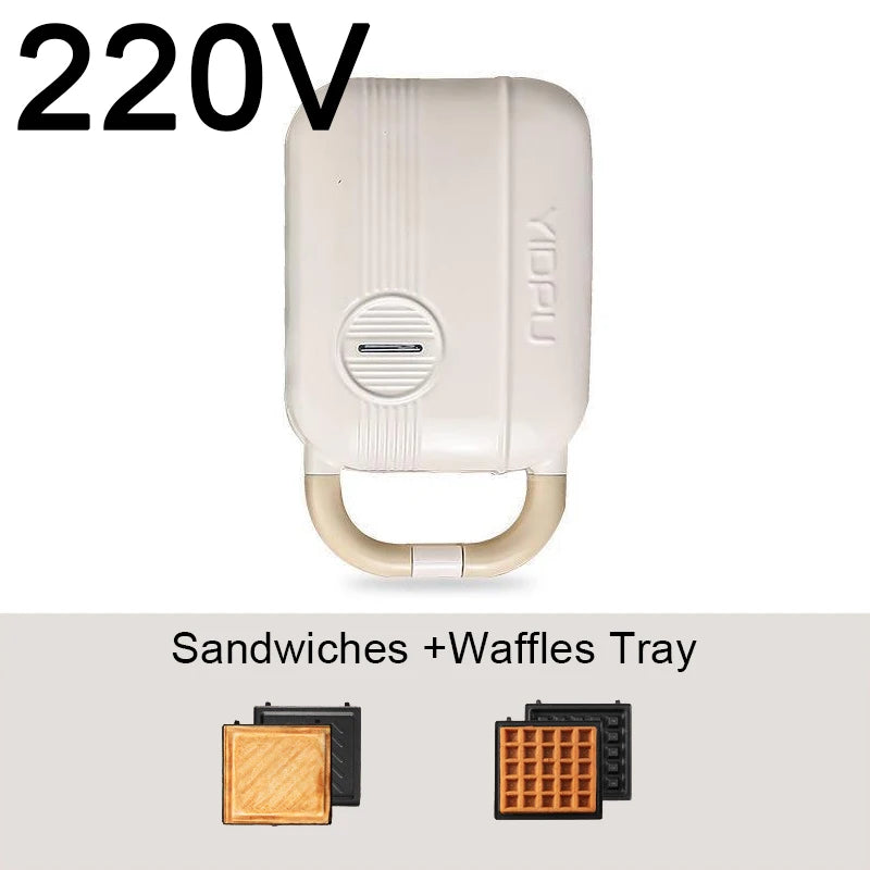 Mini Sandwich Maker & Breakfast Multi Cooker – Electric Toaster, Pancake, Waffle & Donut Maker for Kitchen
