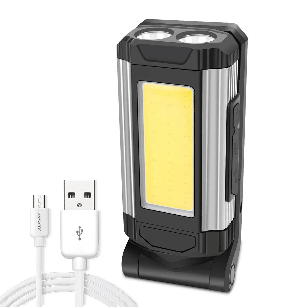 ESMARTER K011 XPE+COB Work Light – 600 Lumen, 5 Modes, Power Bank Function, IP64, USB Rechargeable
