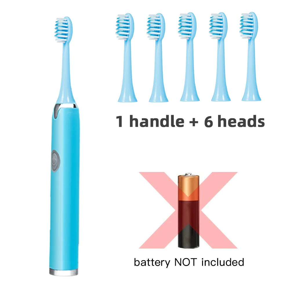 Tongwode Sonic Electric Toothbrush – IPX7 Waterproof, Soft Bristle, 3 Modes, Replaceable Heads