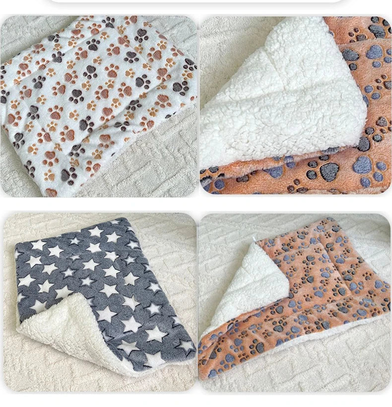 Flannel Pet Sleeping Mat – Soft Dog & Cat Bed Cushion, Puppy Sofa Mattress, Small to Large Dogs