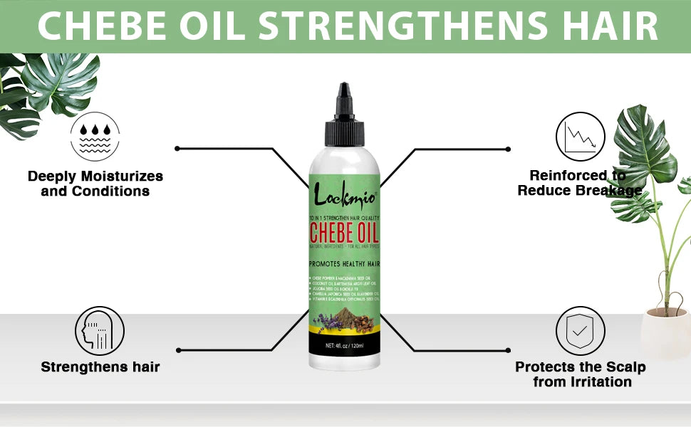 LOCKMIO Chebe Hair Oil for Scalp Soothing Nourishing Roots Hair Care Products for Men and Women Chebe Moisturizing Conditioner