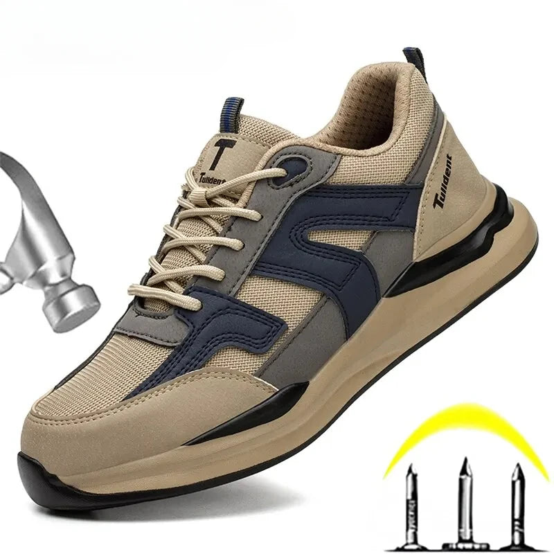 Men's Steel Toe Safety Work Sneakers — Puncture-Proof
