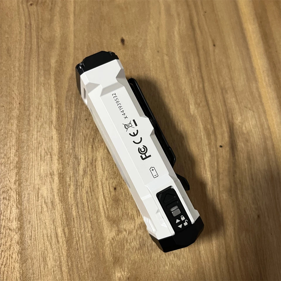 Wuben X4 Stepless Dimming EDC Flashlight – RGB LED, 3400mAh 18650 Battery, USB-C & Magnetic Tail