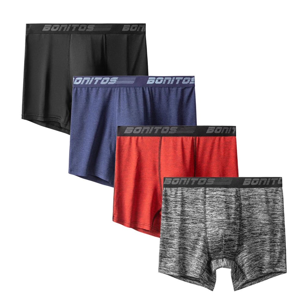 Men's Stretch Boxer Briefs, 4-Pack