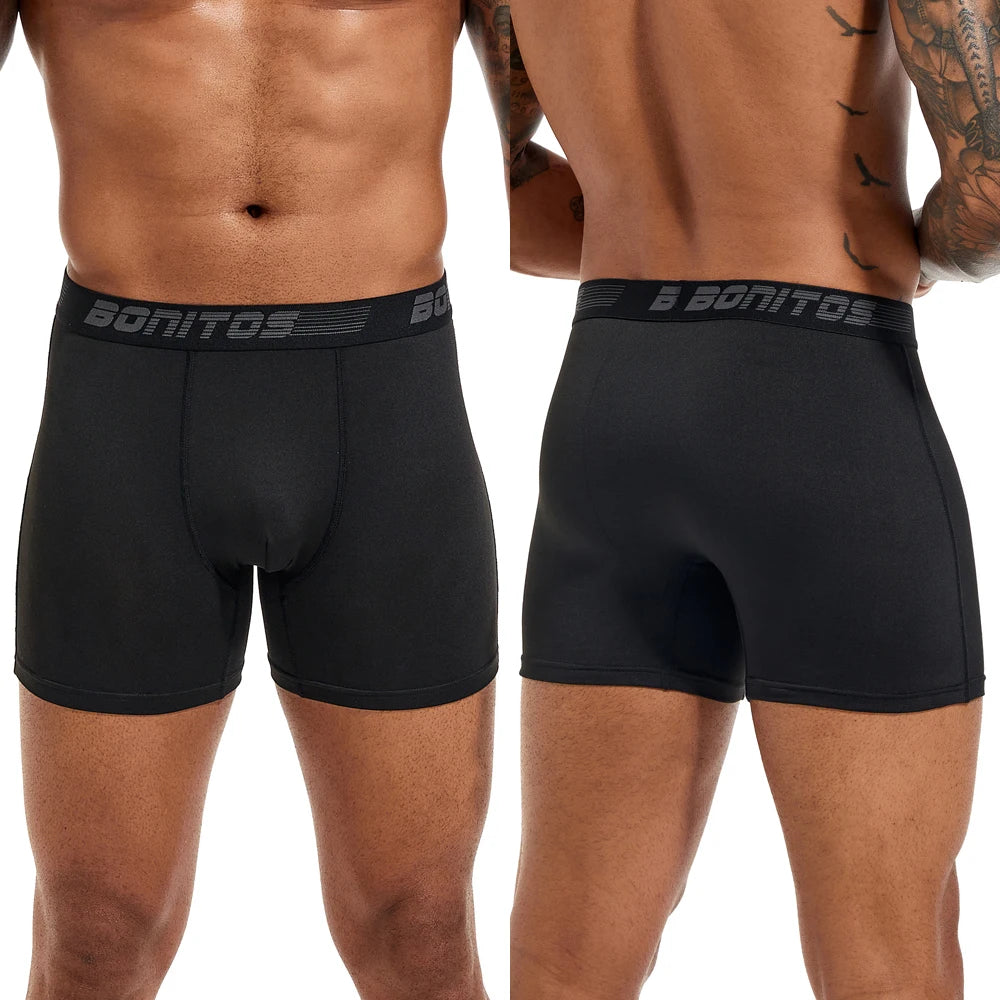 Men's Stretch Boxer Briefs, 4-Pack